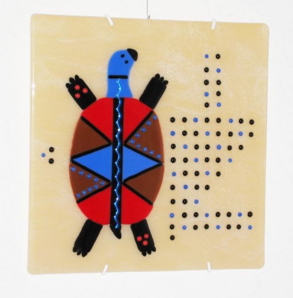 Kirk's Turtle in Fused Glass at Windy Sea Designs